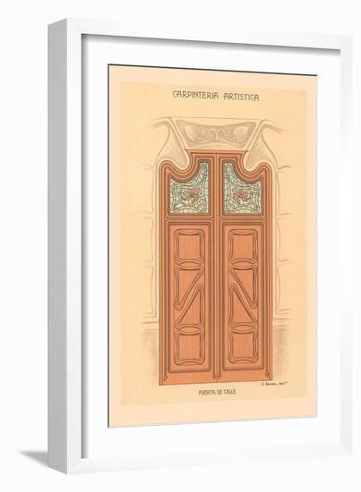 Artistic Carpentry, Door-null-Framed Art Print