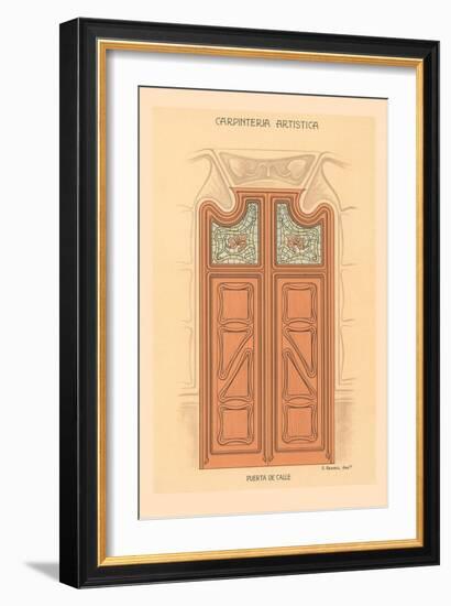 Artistic Carpentry, Door-null-Framed Art Print