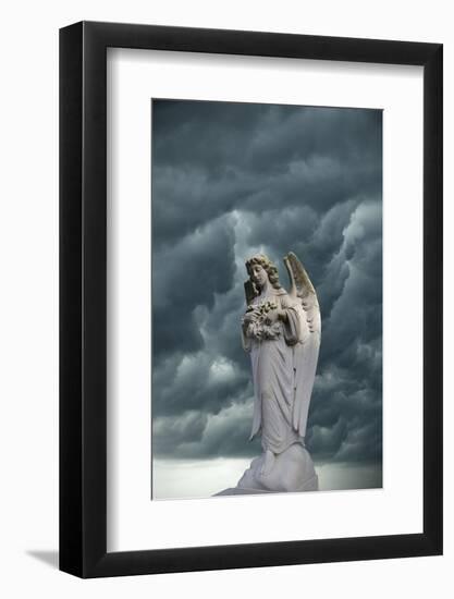 Artistic Creation of Angel and Dark Clouds-Jaynes Gallery-Framed Photographic Print