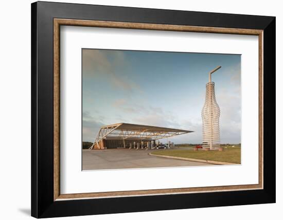 Artistic Metal Pop Sculpture, Pops, Arcadia, Oklahoma, USA-Walter Bibikow-Framed Photographic Print