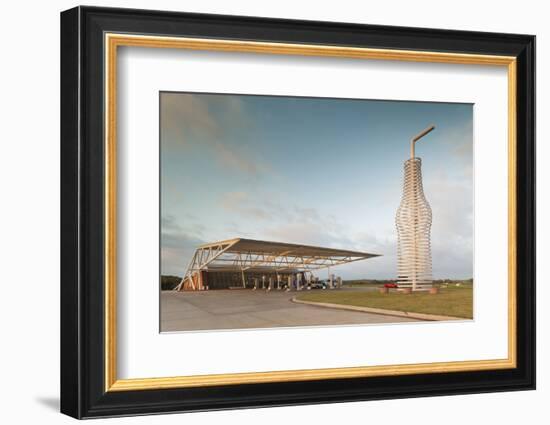 Artistic Metal Pop Sculpture, Pops, Arcadia, Oklahoma, USA-Walter Bibikow-Framed Photographic Print