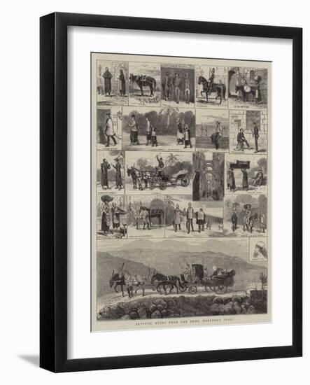 Artistic Notes from San Remo, Northern Italy-null-Framed Giclee Print