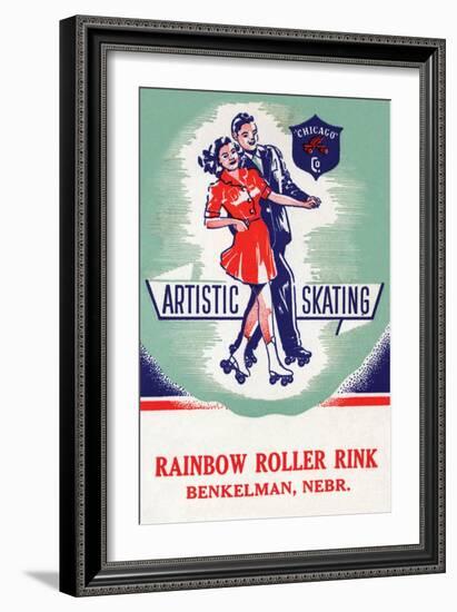 Artistic Skating-null-Framed Premium Giclee Print