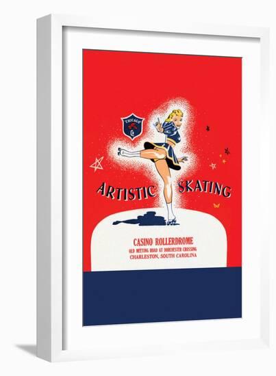 Artistic Skating-null-Framed Art Print