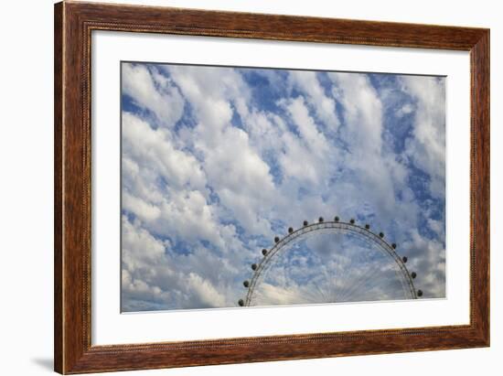 Artistic View Of The London Eye With Clouds And Blue Sky-Karine Aigner-Framed Photographic Print
