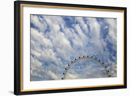 Artistic View Of The London Eye With Clouds And Blue Sky-Karine Aigner-Framed Photographic Print