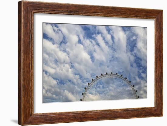 Artistic View Of The London Eye With Clouds And Blue Sky-Karine Aigner-Framed Photographic Print