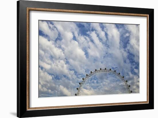 Artistic View Of The London Eye With Clouds And Blue Sky-Karine Aigner-Framed Photographic Print