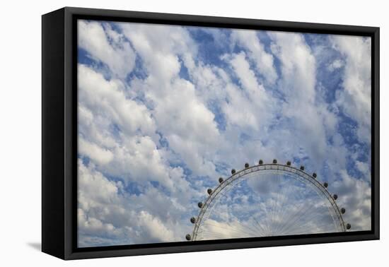 Artistic View Of The London Eye With Clouds And Blue Sky-Karine Aigner-Framed Premier Image Canvas