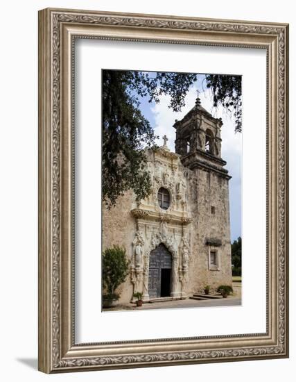 Artistry and Craftsmanship at Mission San Jose in San Antonio-Larry Ditto-Framed Photographic Print