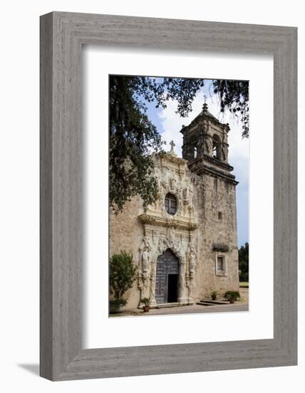 Artistry and Craftsmanship at Mission San Jose in San Antonio-Larry Ditto-Framed Photographic Print