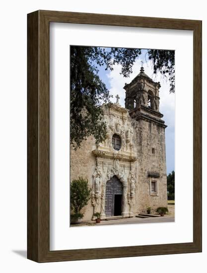 Artistry and Craftsmanship at Mission San Jose in San Antonio-Larry Ditto-Framed Photographic Print