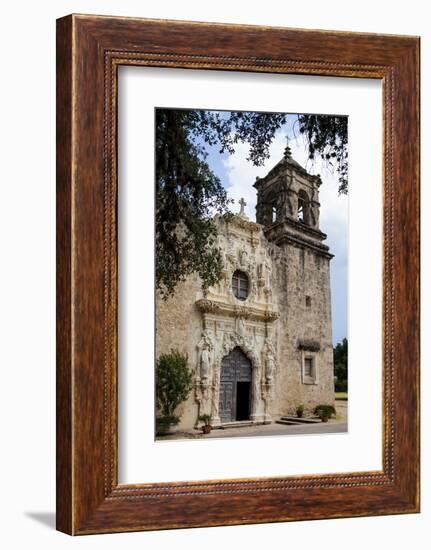Artistry and Craftsmanship at Mission San Jose in San Antonio-Larry Ditto-Framed Photographic Print