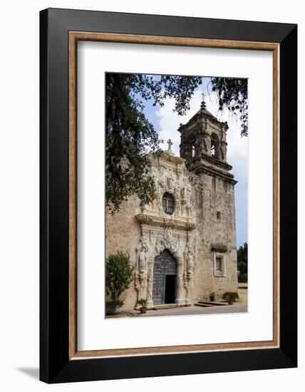 Artistry and Craftsmanship at Mission San Jose in San Antonio-Larry Ditto-Framed Photographic Print