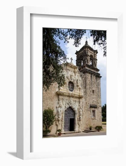 Artistry and Craftsmanship at Mission San Jose in San Antonio-Larry Ditto-Framed Photographic Print