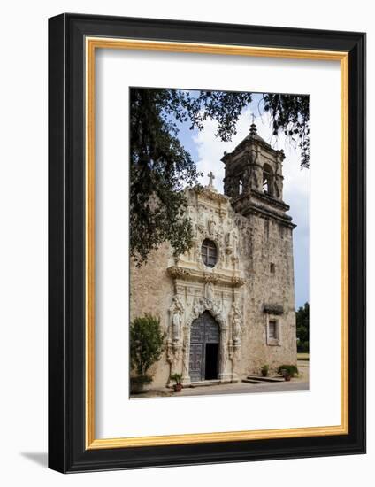 Artistry and Craftsmanship at Mission San Jose in San Antonio-Larry Ditto-Framed Photographic Print