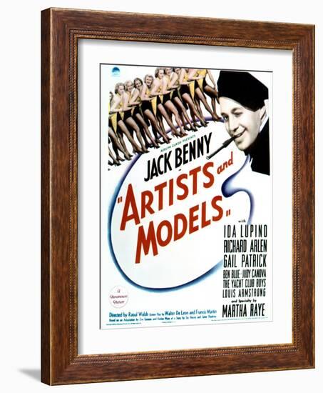 Artists and Models - Movie Poster Reproduction-null-Framed Photo