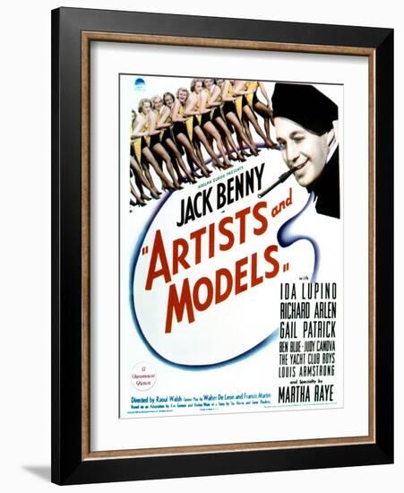 Artists and Models - Movie Poster Reproduction-null-Framed Photo