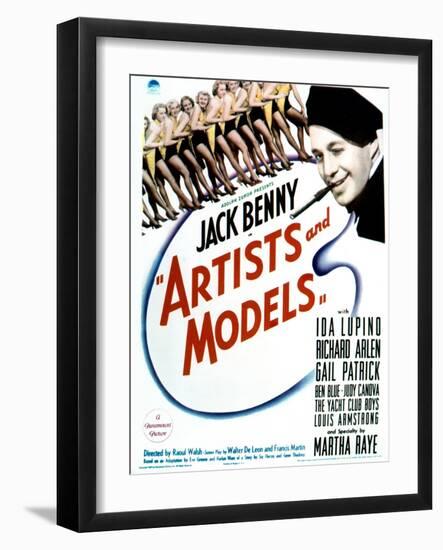 Artists and Models - Movie Poster Reproduction-null-Framed Photo