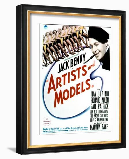 Artists and Models - Movie Poster Reproduction-null-Framed Photo