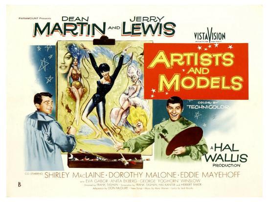 Image result for artists and models 1955