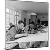 Artists Designing Aubusson Tapestry Weaving in France, 1946-David Scherman-Mounted Photographic Print