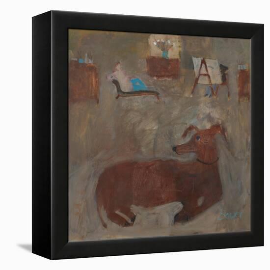 Artists Dog, 2011-Susan Bower-Framed Premier Image Canvas