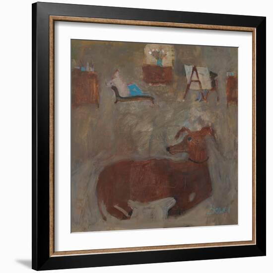 Artists Dog, 2011-Susan Bower-Framed Giclee Print