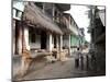 Artists Houses with Thatched Roofs in Main Street of Artists' Village, Raghurajpur, Orissa, Inda-Annie Owen-Mounted Photographic Print