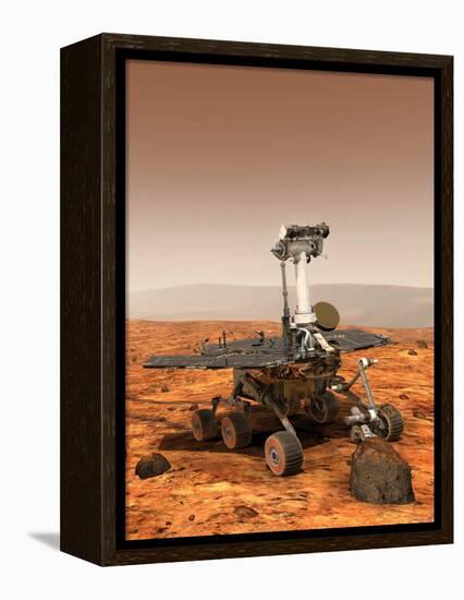 Artists Rendition of Mars Rover-Stocktrek Images-Framed Premier Image Canvas