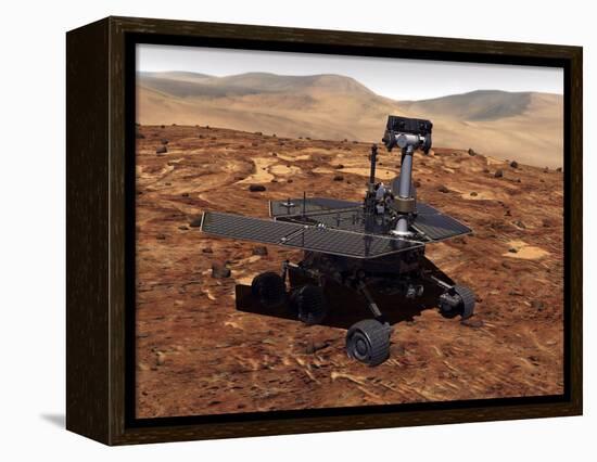 Artists Rendition of Mars Rover-Stocktrek Images-Framed Premier Image Canvas