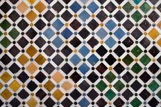 Colorful Tiles, Arabic Style, In The Alhambra, Granada-ArtOfPhoto-Framed Art Print