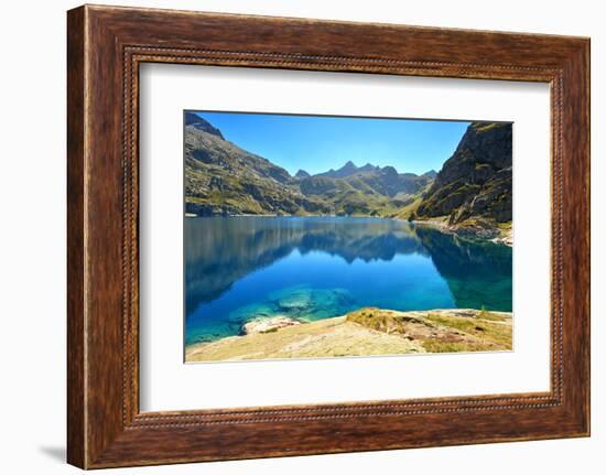 Artouste lake in Osseau valley, Pyrenees-Atlantiques, France-Godong-Framed Photographic Print