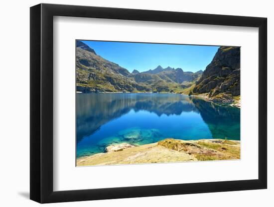 Artouste lake in Osseau valley, Pyrenees-Atlantiques, France-Godong-Framed Photographic Print