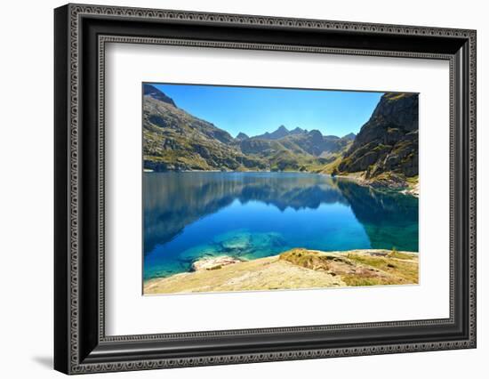 Artouste lake in Osseau valley, Pyrenees-Atlantiques, France-Godong-Framed Photographic Print