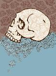 Skull and Roses-artplay-Art Print