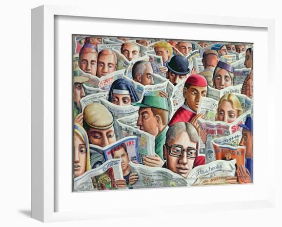 Arts and Books, 1986-PJ Crook-Framed Giclee Print