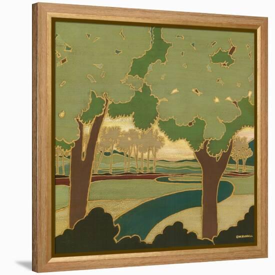 Arts and Crafts Landscape I-Wendy Russell-Framed Stretched Canvas