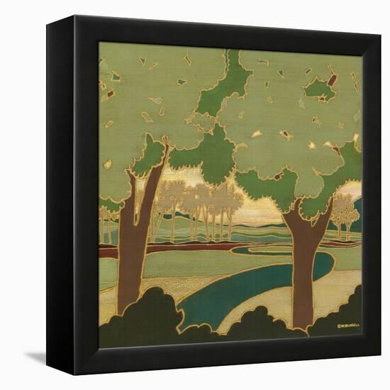 Arts and Crafts Landscape I-Wendy Russell-Framed Stretched Canvas