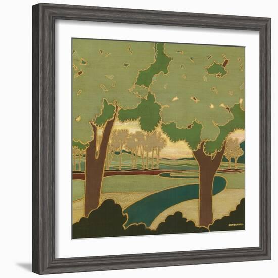 Arts and Crafts Landscape I-Wendy Russell-Framed Art Print