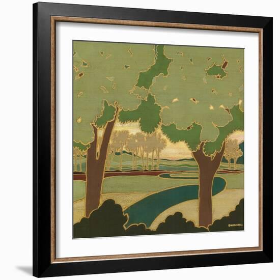 Arts and Crafts Landscape I-Wendy Russell-Framed Art Print