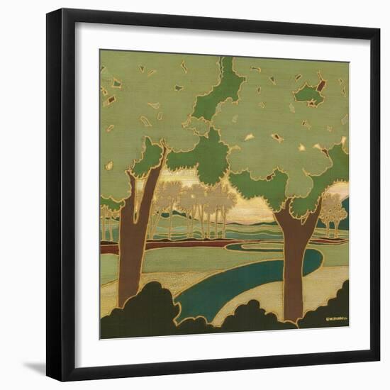 Arts and Crafts Landscape I-Wendy Russell-Framed Art Print