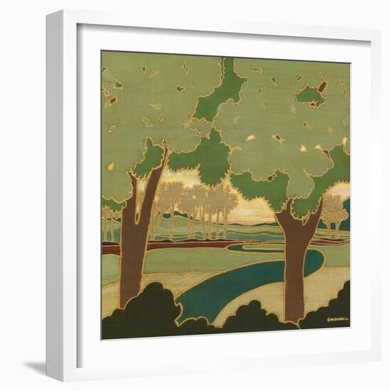 Arts and Crafts Landscape I-Wendy Russell-Framed Art Print