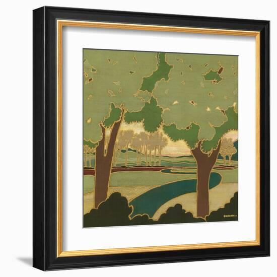 Arts and Crafts Landscape I-Wendy Russell-Framed Art Print