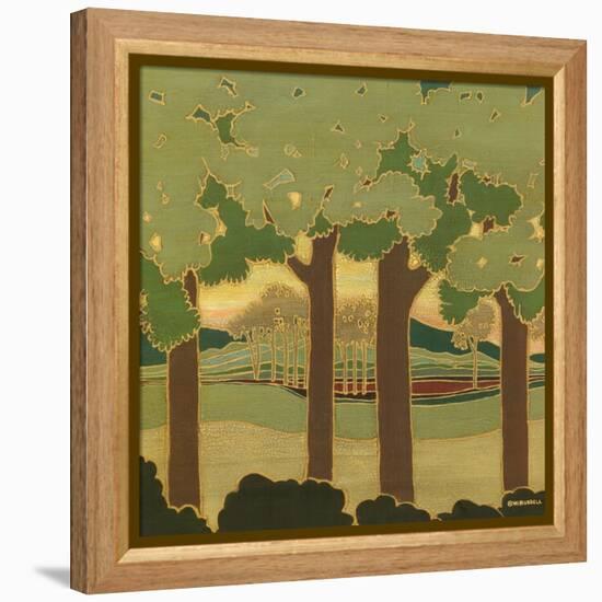 Arts and Crafts Landscape II-Wendy Russell-Framed Stretched Canvas