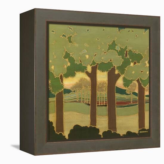 Arts and Crafts Landscape II-Wendy Russell-Framed Stretched Canvas