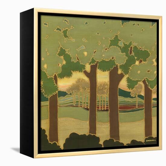 Arts and Crafts Landscape II-Wendy Russell-Framed Stretched Canvas