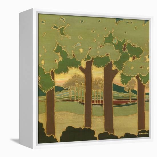 Arts and Crafts Landscape II-Wendy Russell-Framed Stretched Canvas