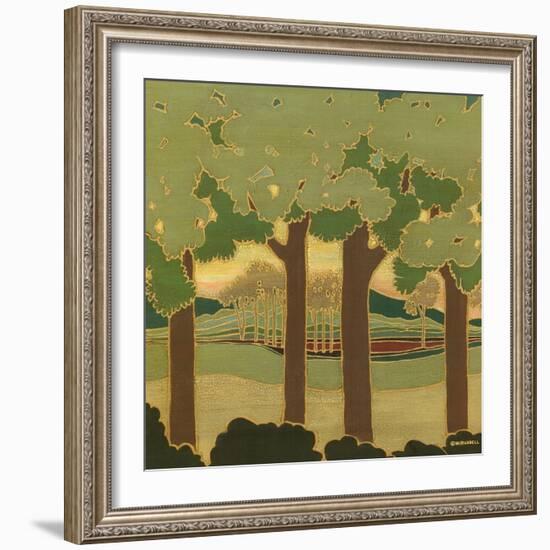 Arts and Crafts Landscape II-Wendy Russell-Framed Art Print