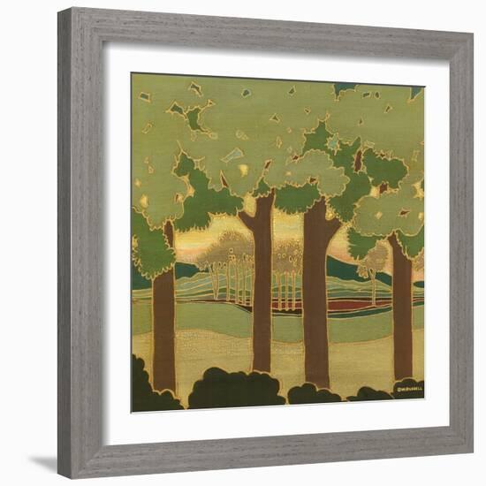 Arts and Crafts Landscape II-Wendy Russell-Framed Art Print